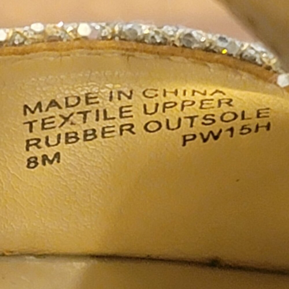 Michael Kors Berkley 4” High Heel Metallic Front Zip Sparkling Gladiator Sandals - Picture 13 of 13
